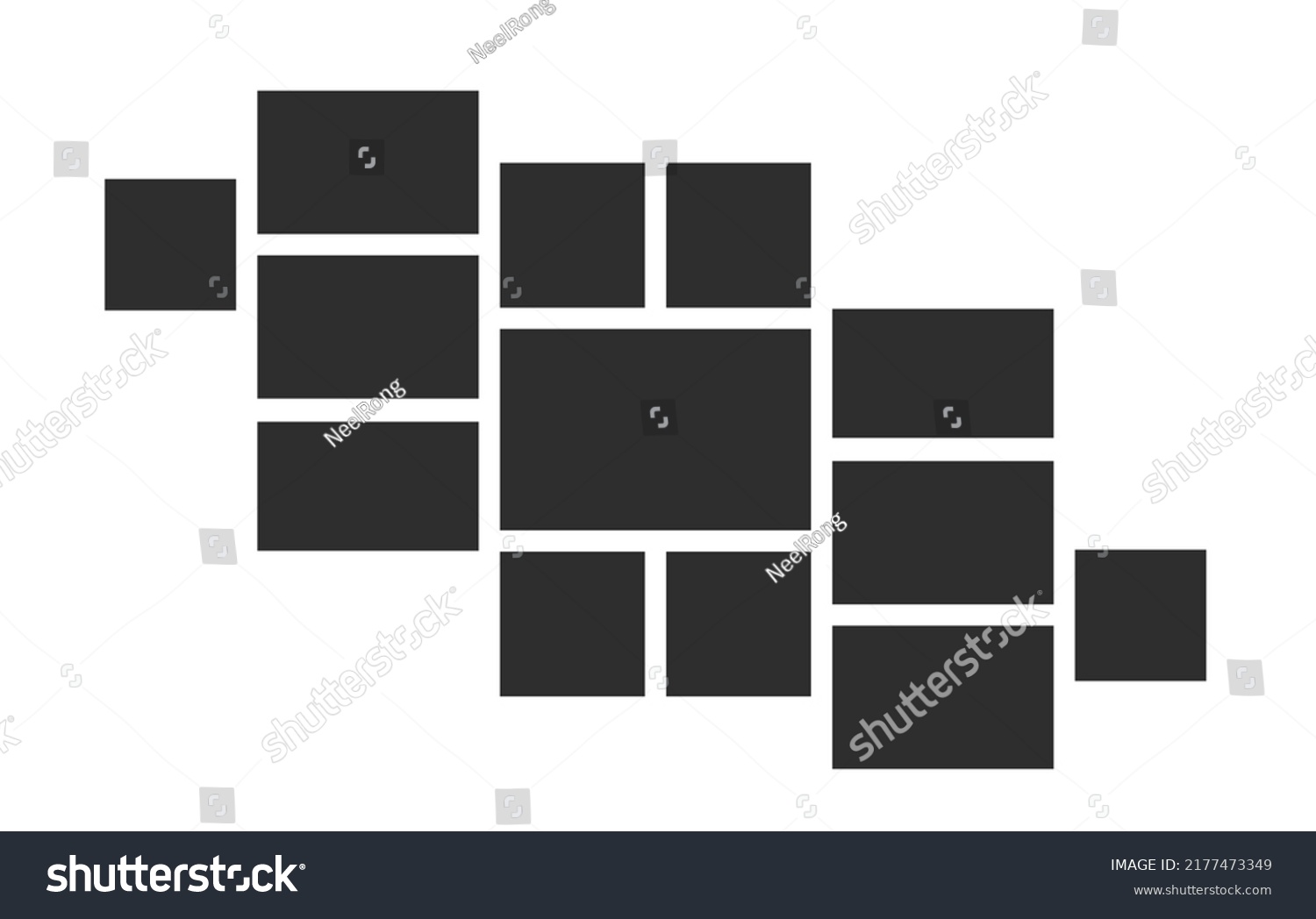 Blank College Frame Photo Part Picture Stock Vector (Royalty Free ...