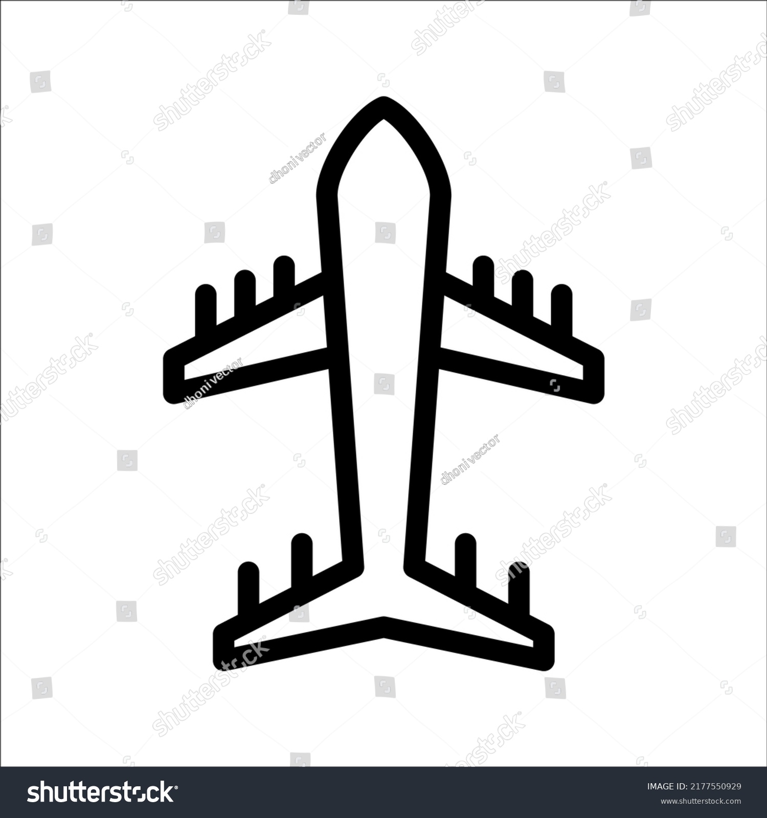 Transport Vector Airplane Icons Logo Template Stock Vector (Royalty ...