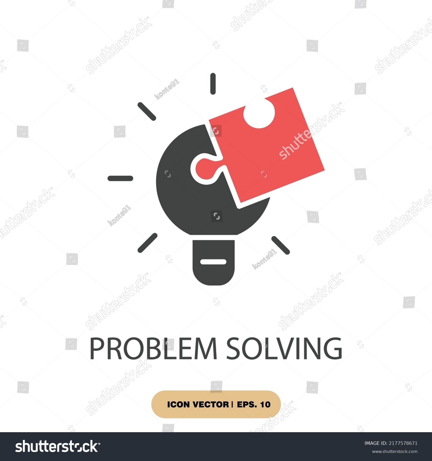 Problem Solving Icons Symbol Vector Elements Stock Vector (Royalty Free ...