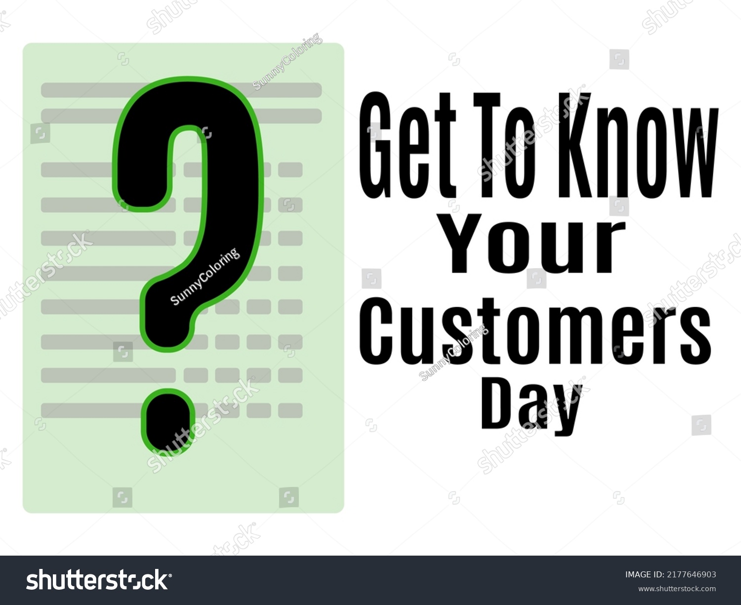 Get Know Your Customers Day Idea Stock Vector (Royalty Free) 2177646903 ...