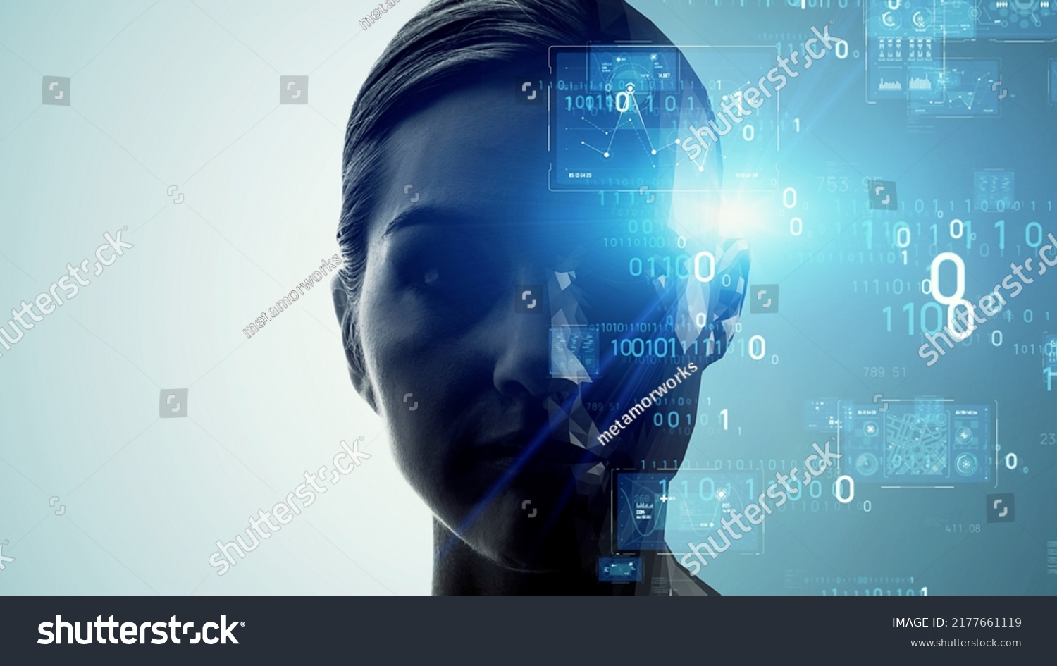 Ai Artificial Intelligence Concept Deep Learning Stock Photo 2177661119 ...