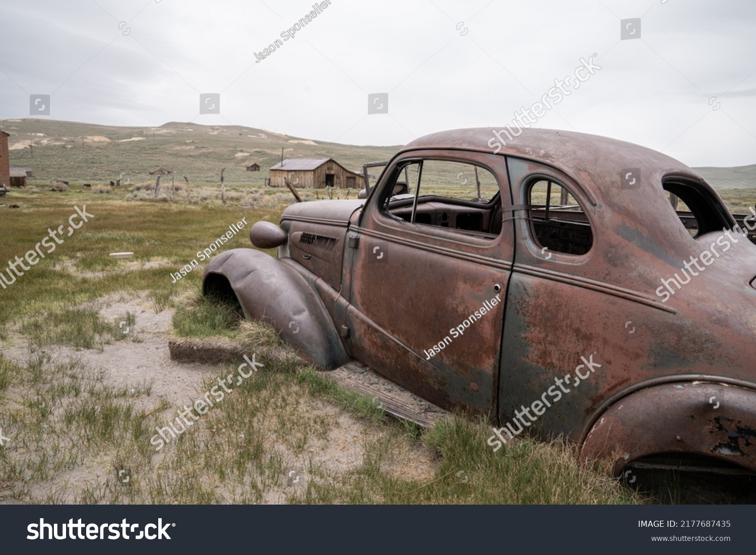 Old Rustic Car Historic Mining Town Stock Photo 2177687435 | Shutterstock