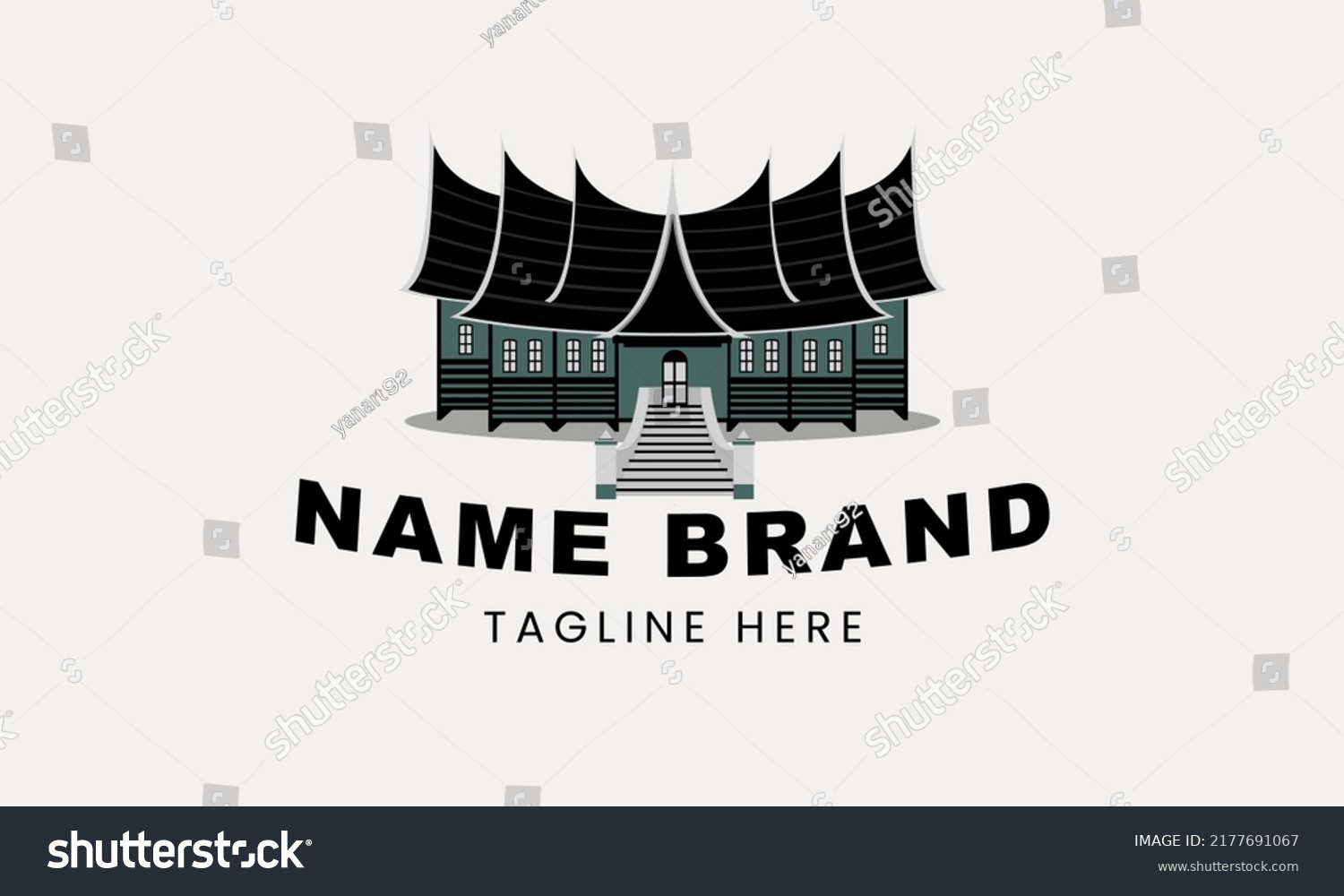 Padang Food Logo Rumah Makan Padang Stock Vector (Royalty Free ...