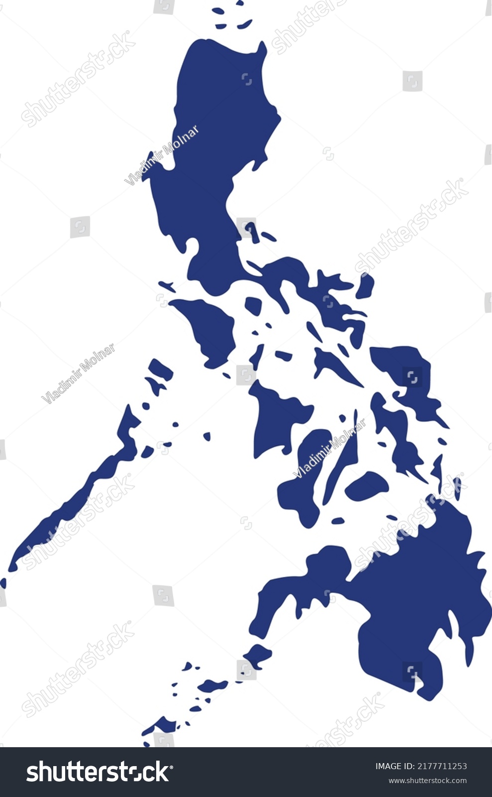 Vector Illustration Philippines Map Stock Vector (Royalty Free ...