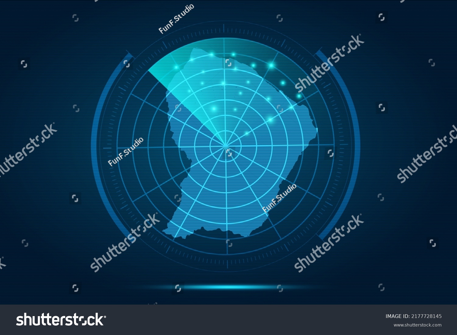 French Guiana Map World Map International Stock Vector Royalty Free   Stock Vector French Guiana Map World Map International Vector Template With Futuristic Circle Radar Style Hud 2177728145 