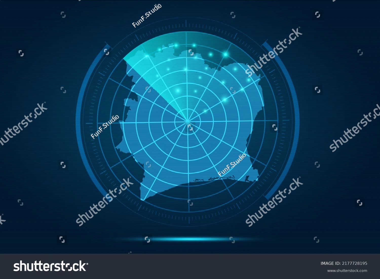 Ivory Coast Map World Map International Stock Vector Royalty Free   Stock Vector Ivory Coast Map World Map International Vector Template With Futuristic Circle Radar Style Hud 2177728195 