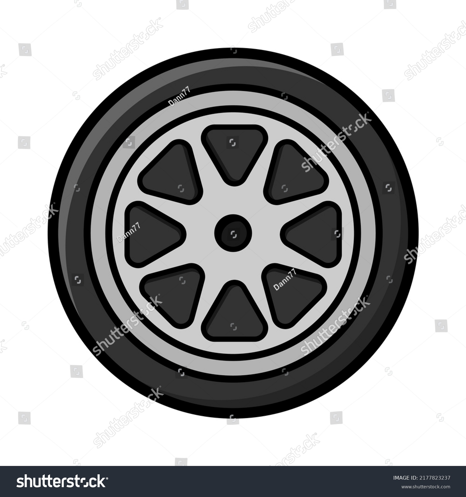 Illustration Vector Graphic Wheel Icon Logo Stock Vector (Royalty Free ...