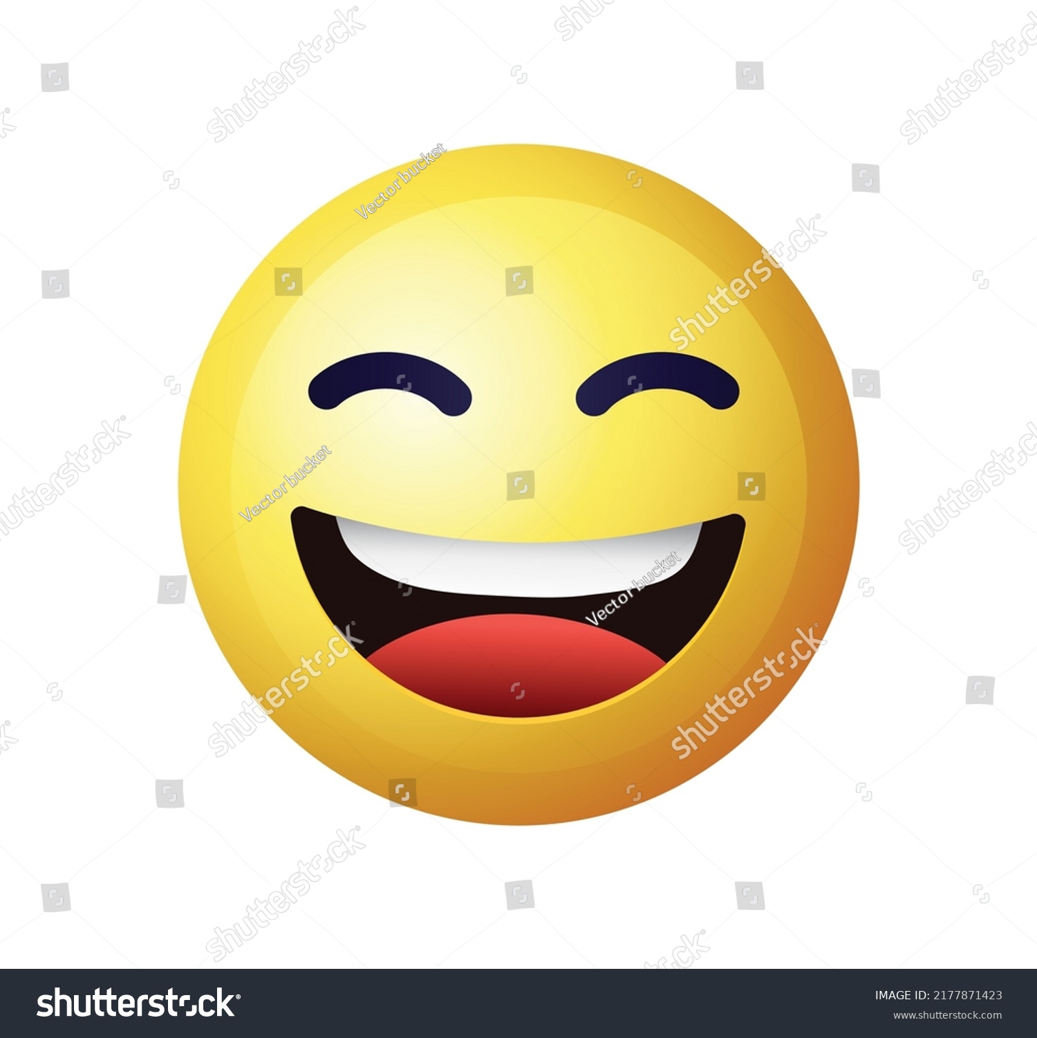 High Quality Emoticon On White Background Stock Vector (Royalty Free ...