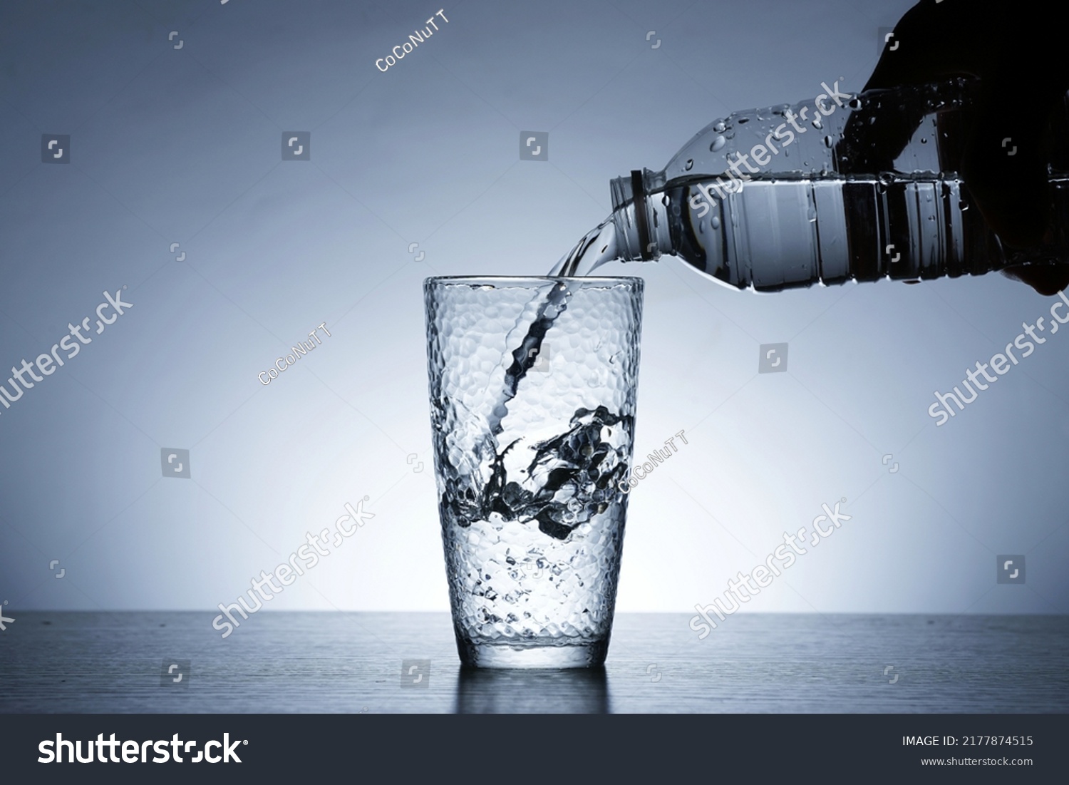 Photo Pouring Water Into Glass Water Stock Photo 2177874515 | Shutterstock