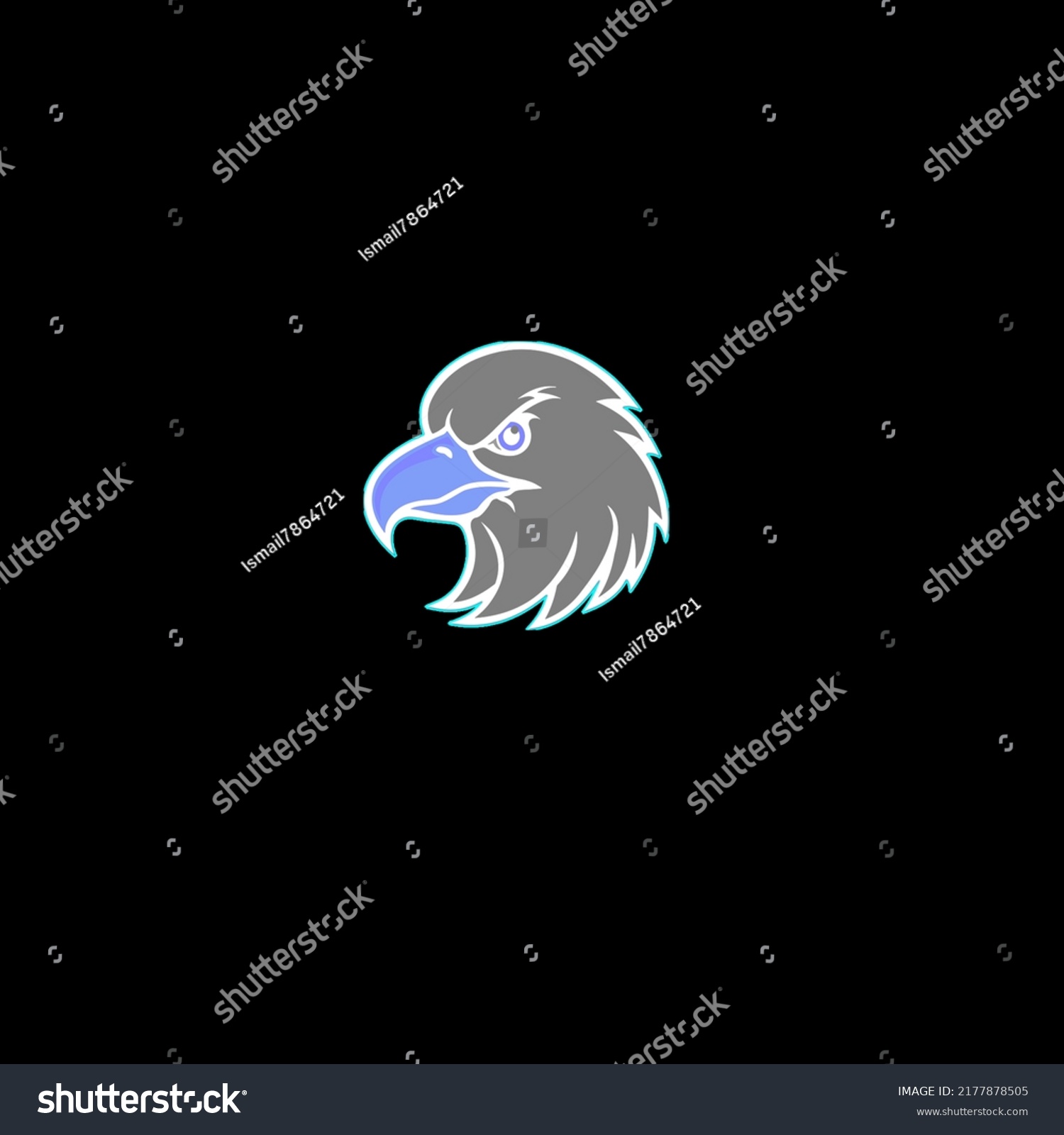 Eagle Head Polygon Shape Logo Template Stock Illustration 2177878505 ...