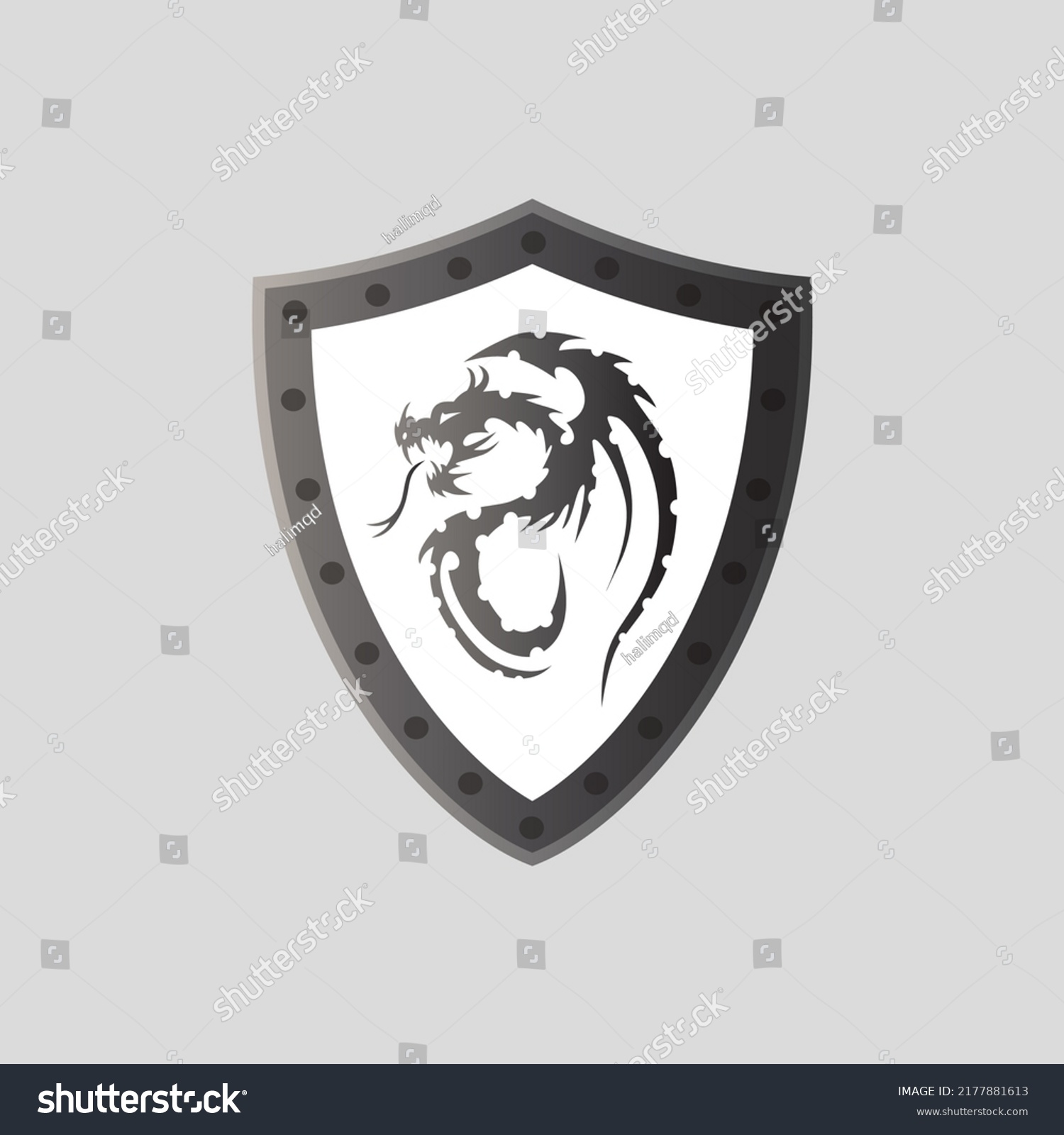 Dragon Logo Design Sport Team Mascot Stock Vector (Royalty Free ...