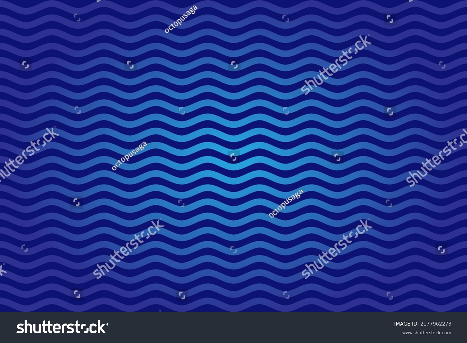 Blue Gradient Background Ocean Waves Seamless Stock Vector (royalty 