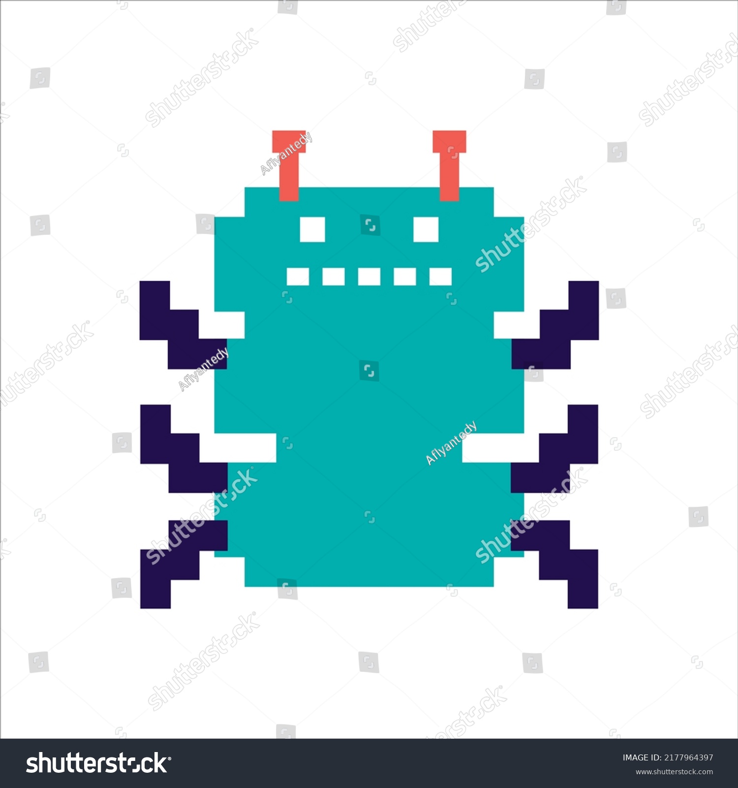 Pixel Art Illustration Draw Artwork Design Stock Vector (Royalty Free ...