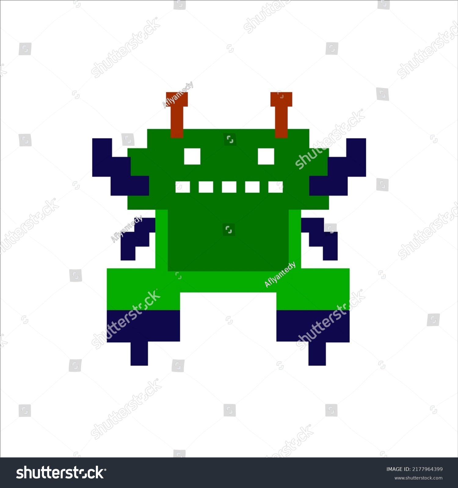 Pixel Art Illustration Draw Artwork Design Stock Vector (Royalty Free ...