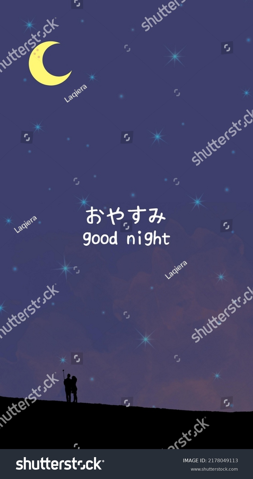 good-night-japanese-theme-wallpaper-japanese-stock-illustration