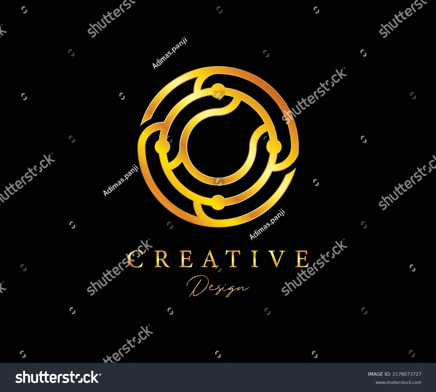 Creative Elegant Trendy Unique Artistic Silver Stock Vector (Royalty ...