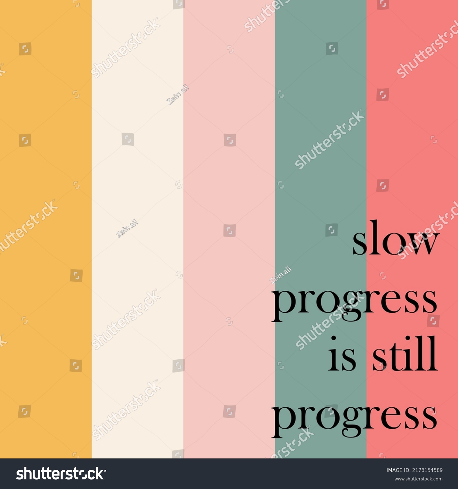 Color Palette Slogan Illustration Stock Vector (Royalty Free
