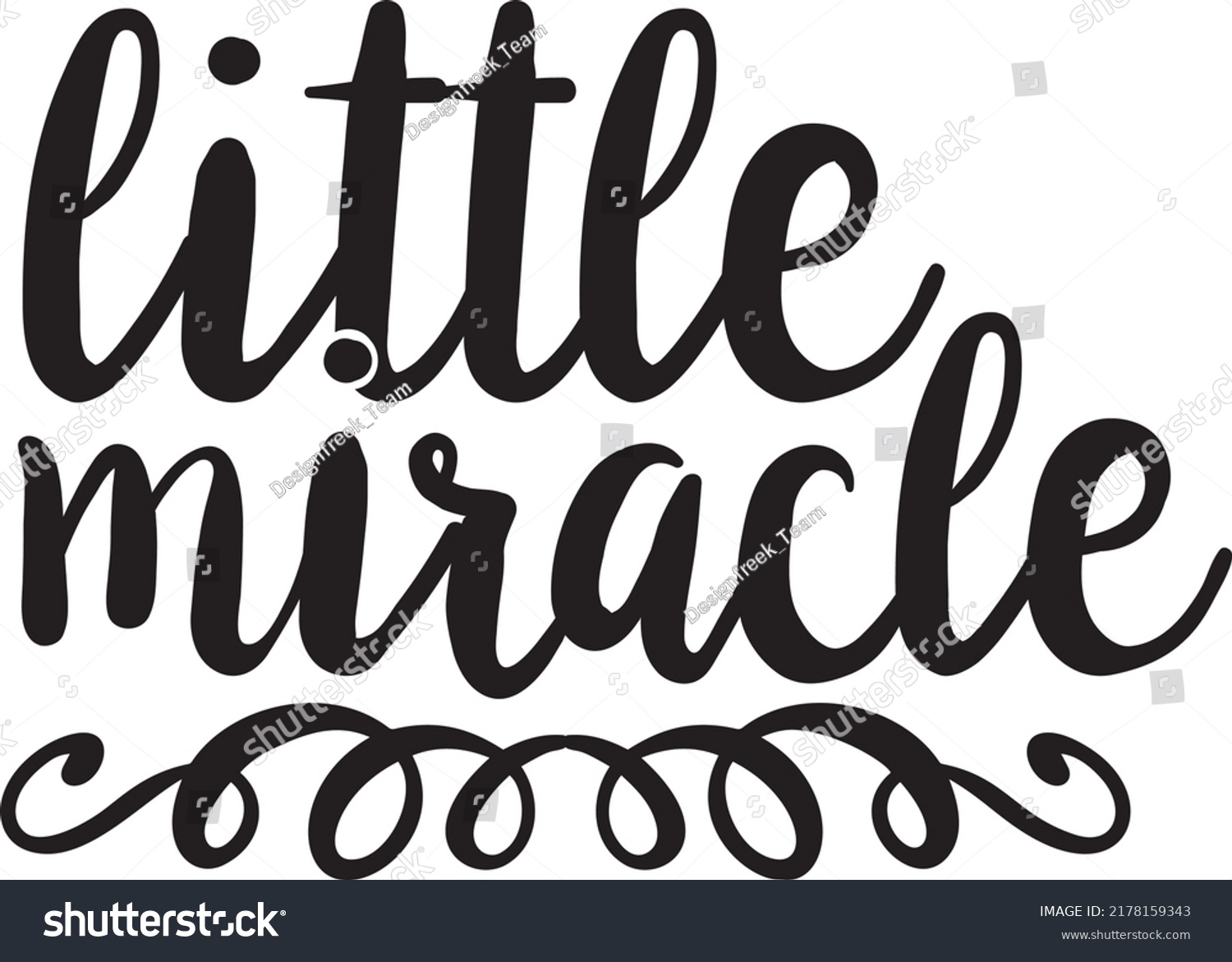 Little Miracle Vector Cut File Eps Stock Vector (Royalty Free ...