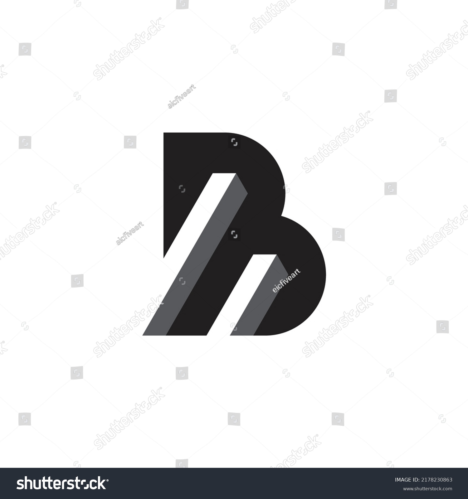 Letter B Building Logo Design Stock Vector (Royalty Free) 2178230863 ...