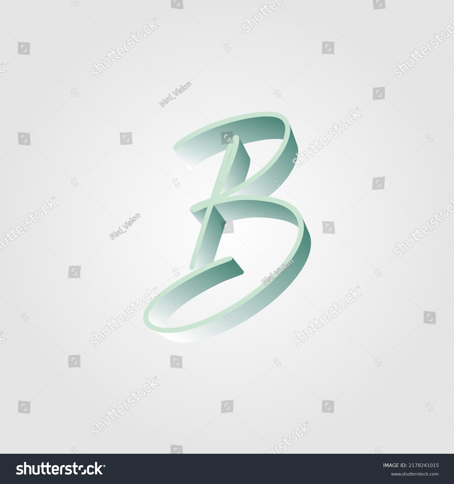 Abstract Letter B Logo Design Template Stock Vector (Royalty Free ...