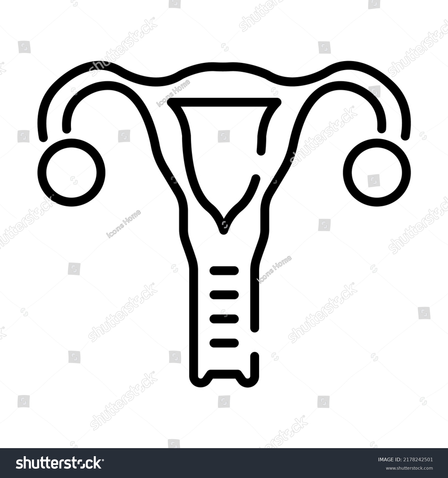 Uterus Modern Concepts Design Vector Illustration Stock Vector (Royalty ...