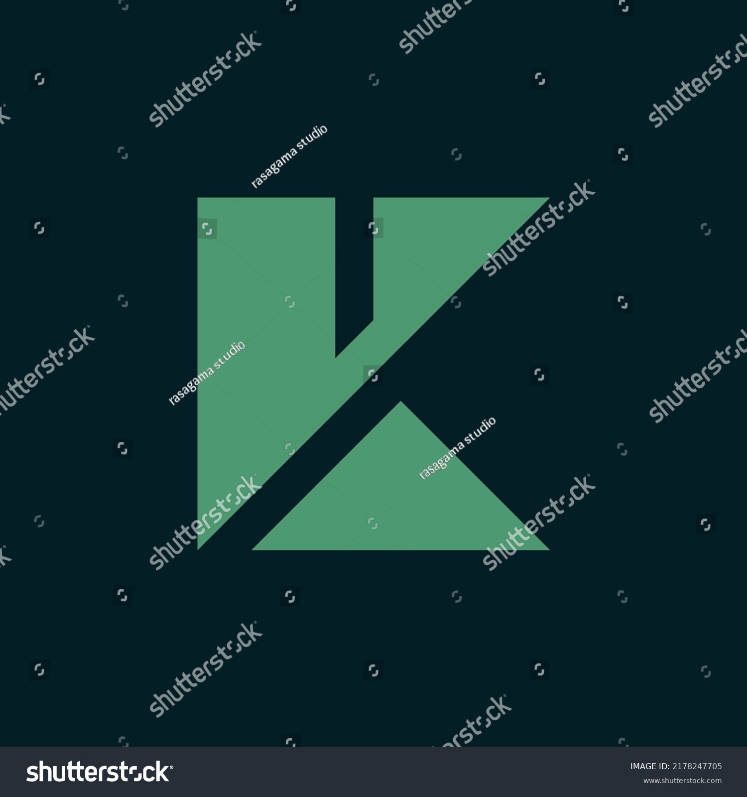 Vk Kv Logo Modern Initial K Stock Vector (Royalty Free) 2178247705 ...