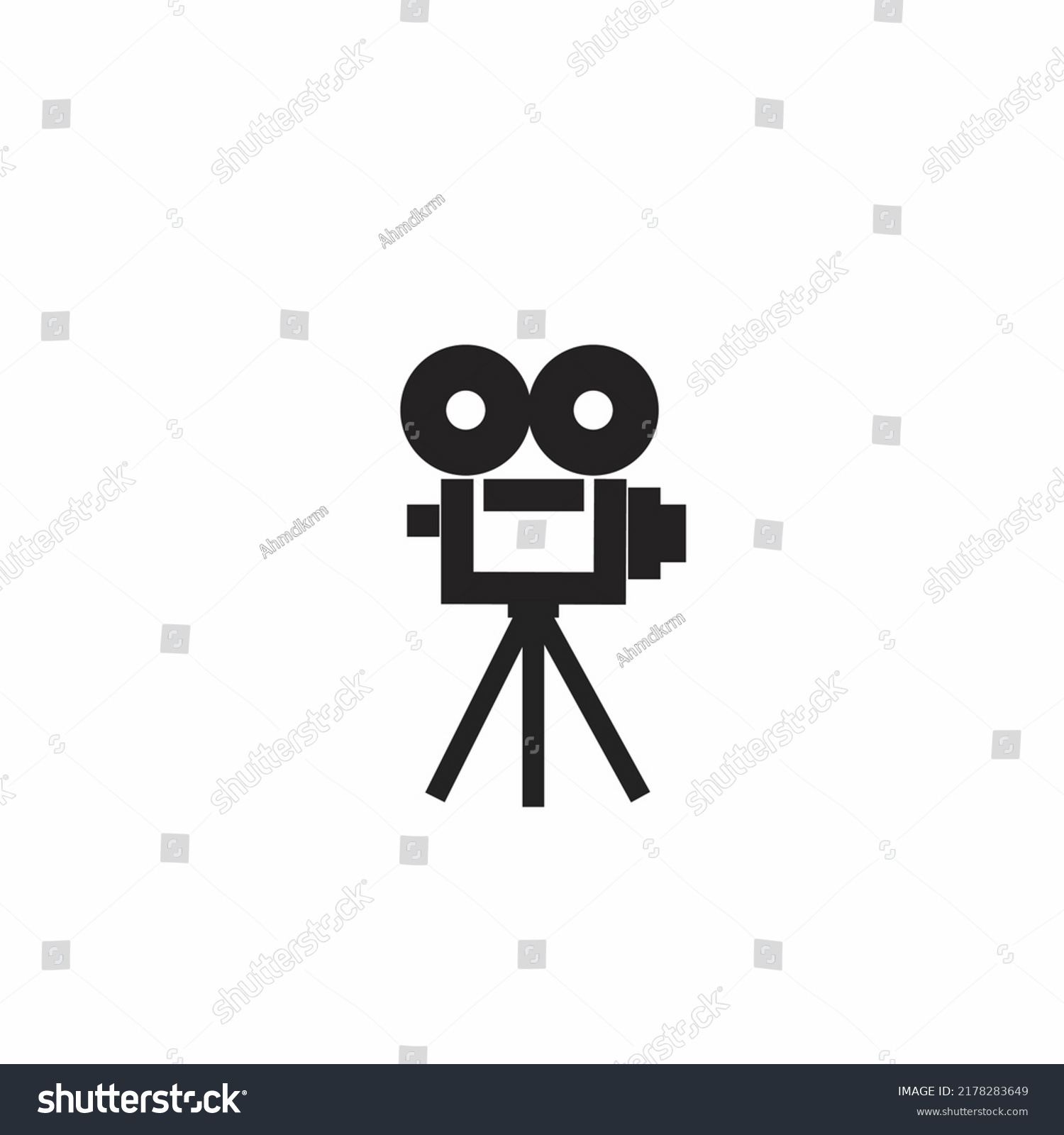 Old School Movie Projector Drawn Simple Stock Vector (Royalty Free ...