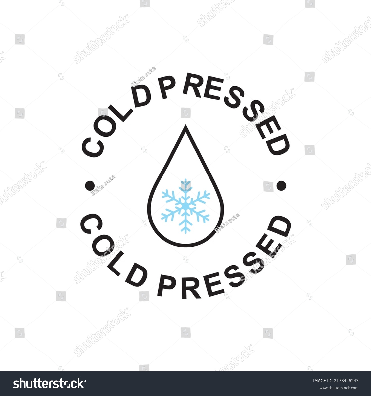 Cold Pressed Icon Labels Juices Oils Stock Vector (Royalty Free ...