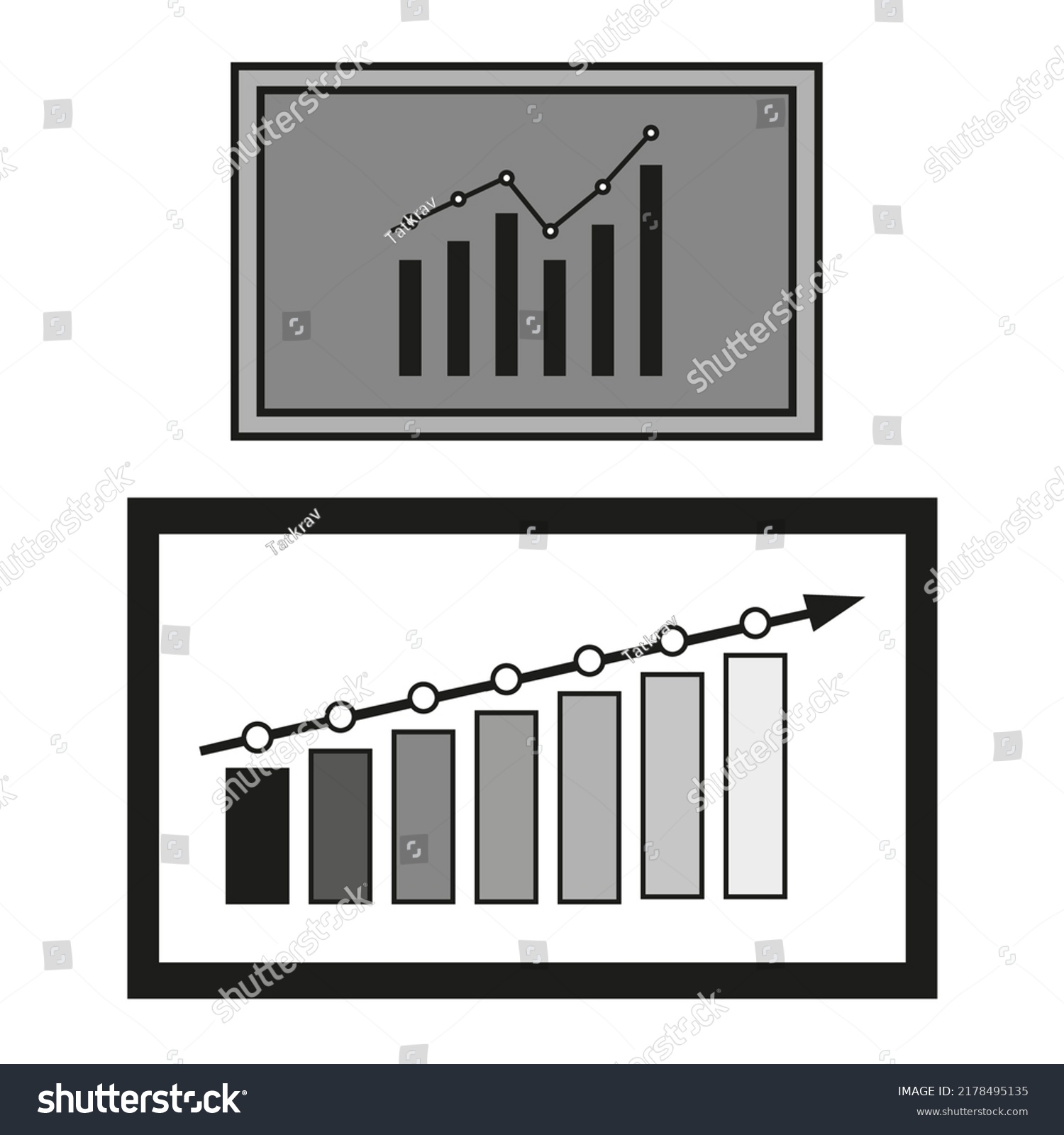 Growth Stock Diagram Financial Graph Data Stock Vector (Royalty Free