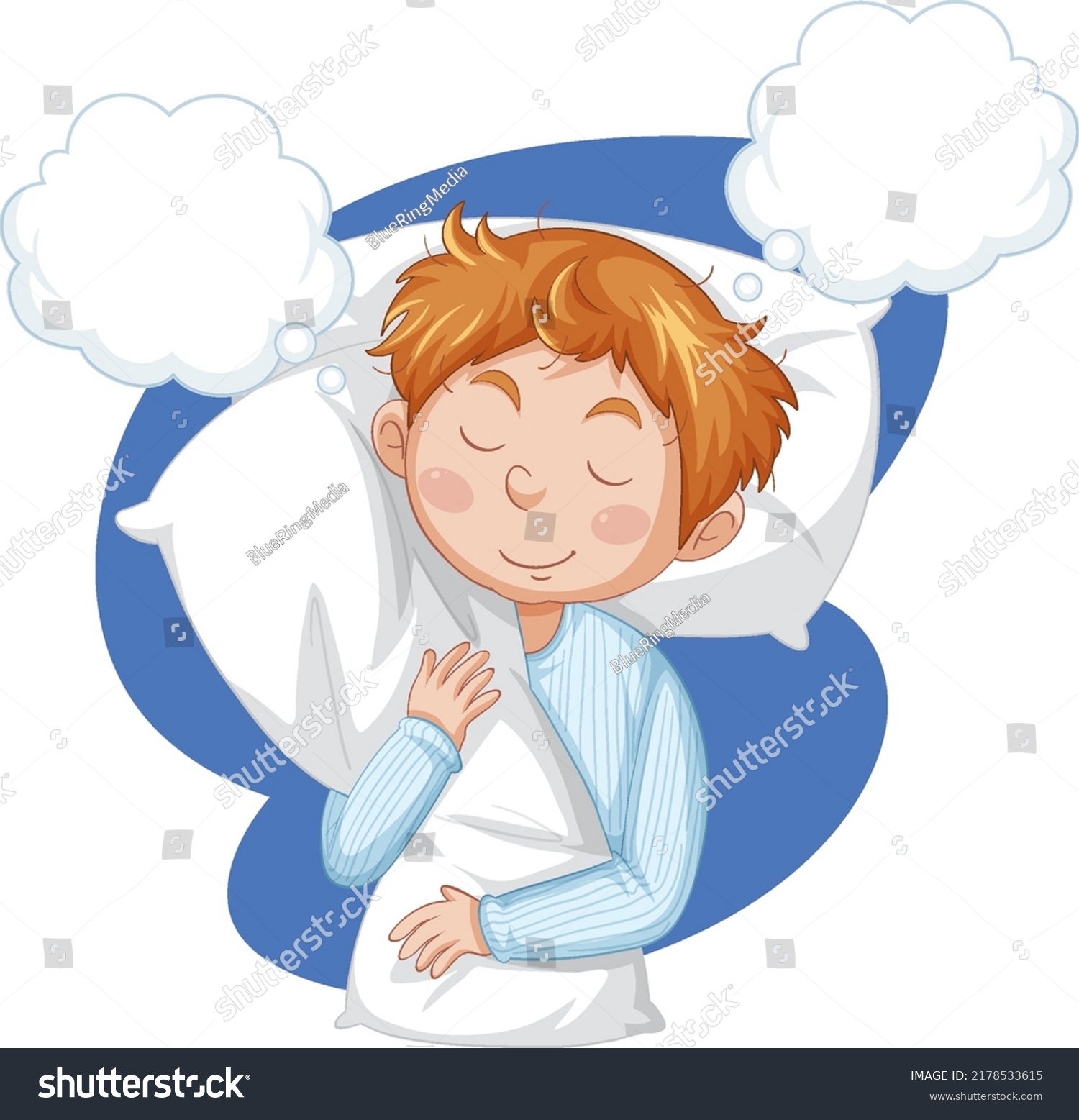 Man Sleeping Cartoon Clipart Illustration Stock Vector (Royalty Free ...