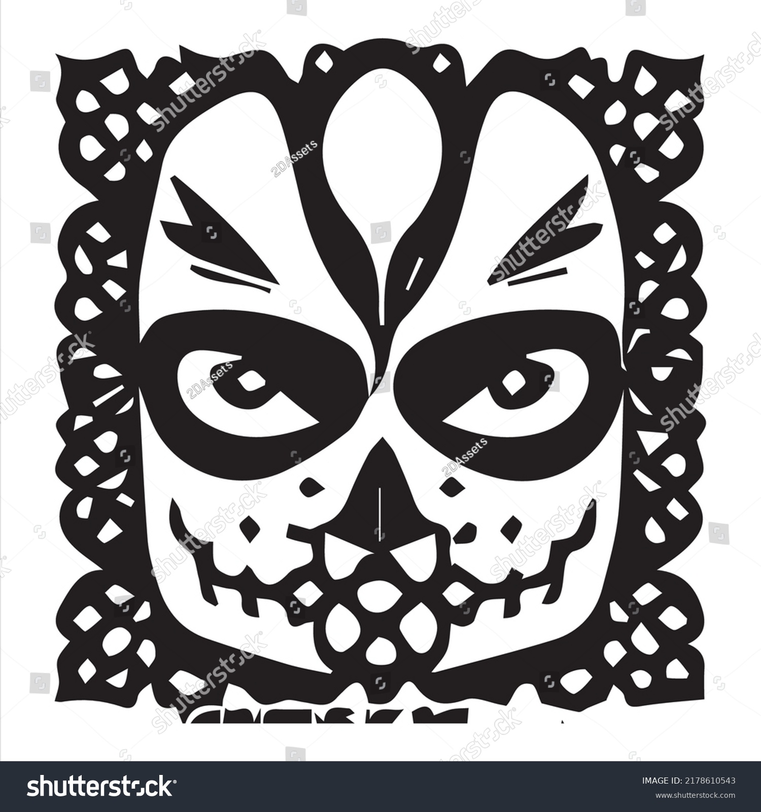 Dia De Los Muertes Ready Print Stock Vector (Royalty Free) 2178610543 ...