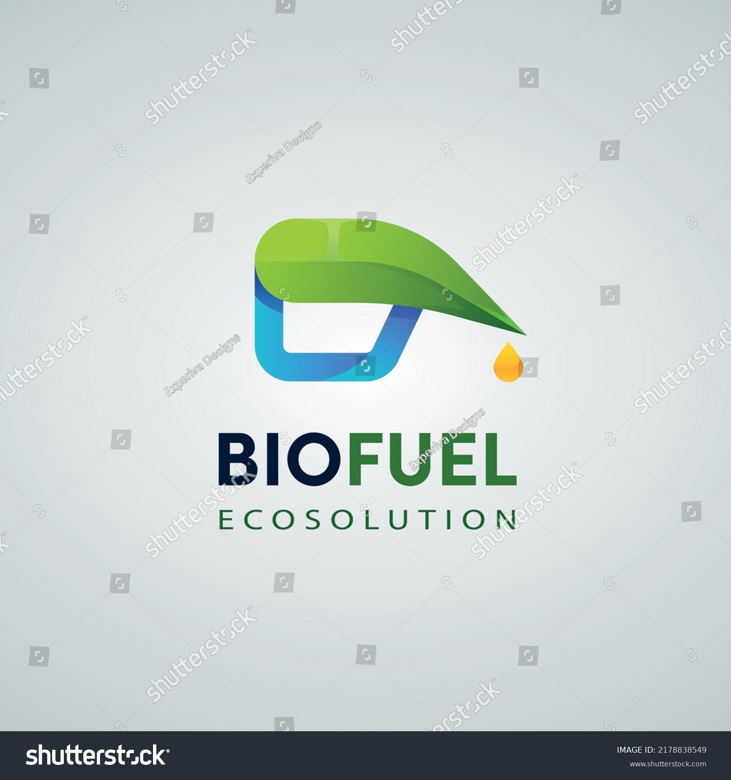 Creative Gradient Biofuel Logo Template Stock Vector (Royalty Free ...