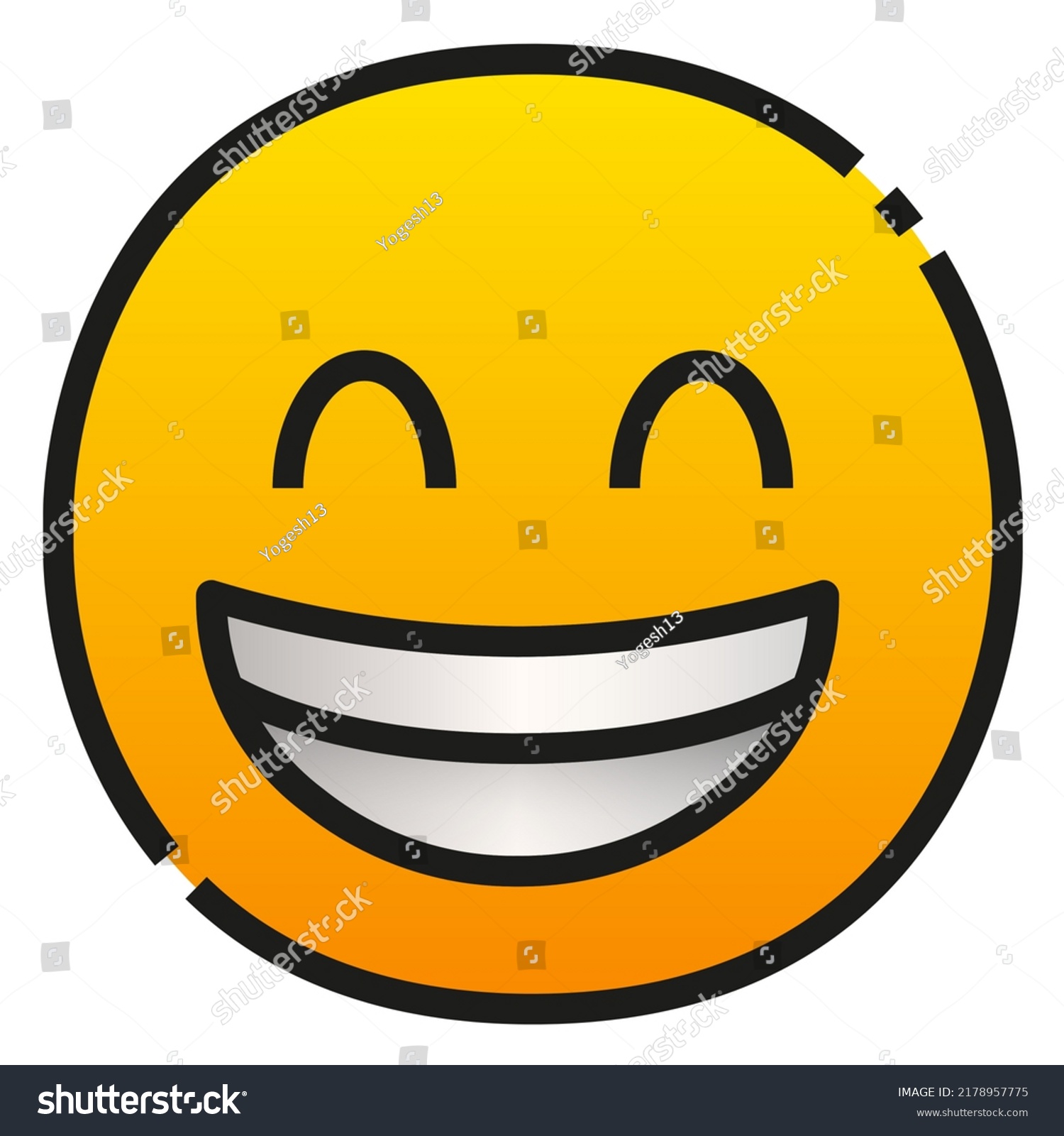 Emoji Many Expression Isolated White Background Stock Illustration ...