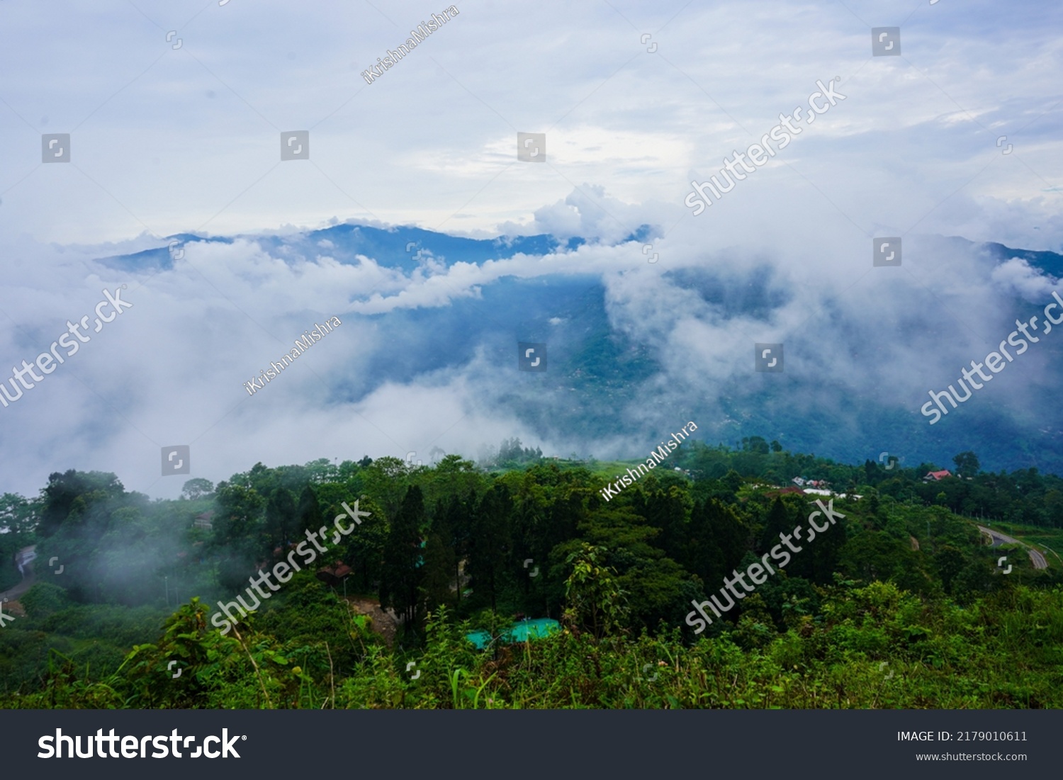 Kalimpong Mountain Forest View Top Stock Photo 2179010611 | Shutterstock