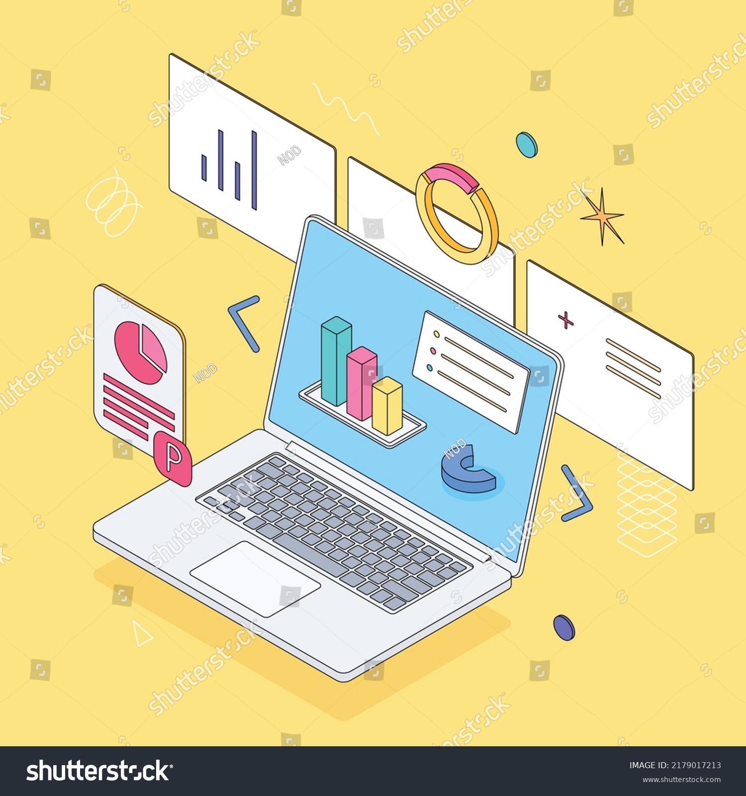 Money Ux Ui Chart Graph Diagram Stock Vector (Royalty Free) 2179017213 ...