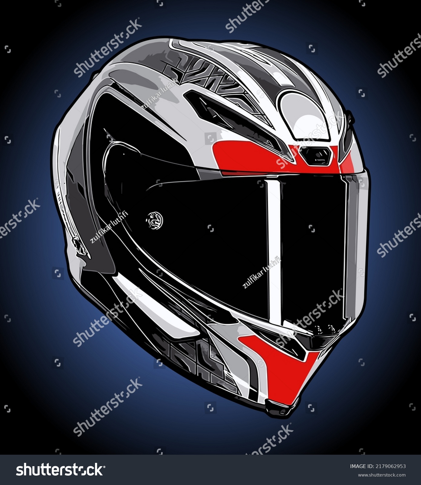 Motorbike Helmet Vector Template Design Needs Stock Vector (Royalty ...