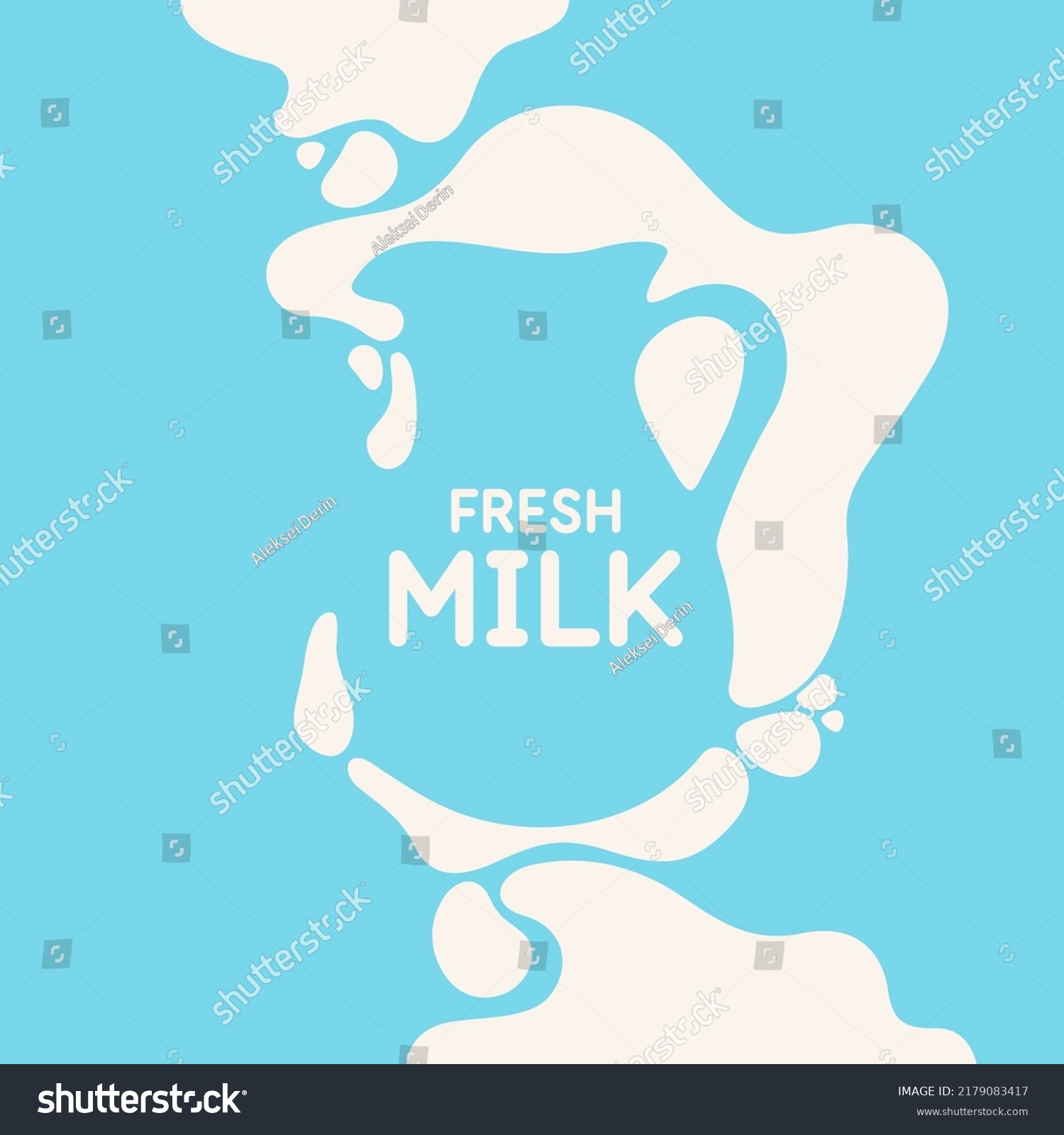 Original Concept Poster Advertise Milk Vector Stock Vector (Royalty ...