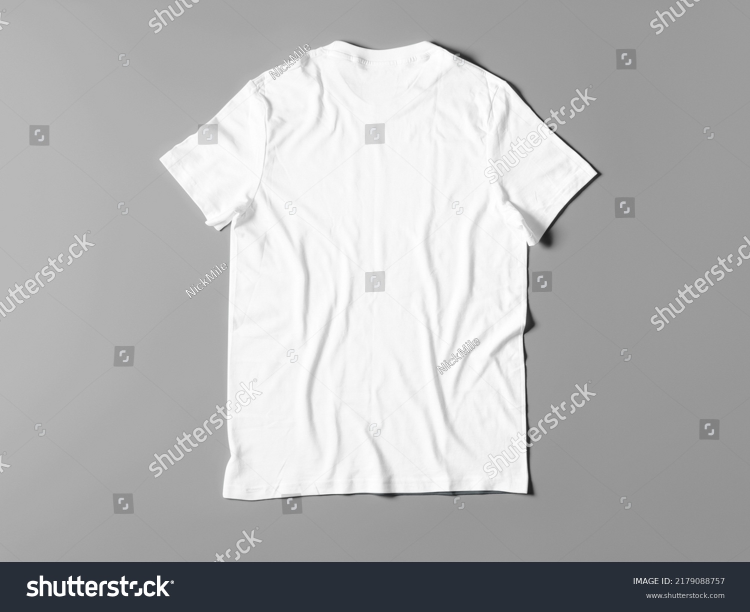 Tshirt Mockup Template Flat Lay Mockup Stock Illustration 2179088757 ...