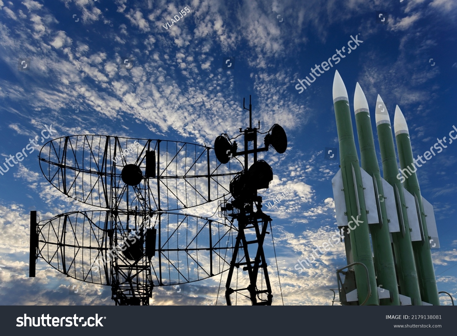 Air Defense Radars Military Mobile Anti Stock Photo 2179138081 ...