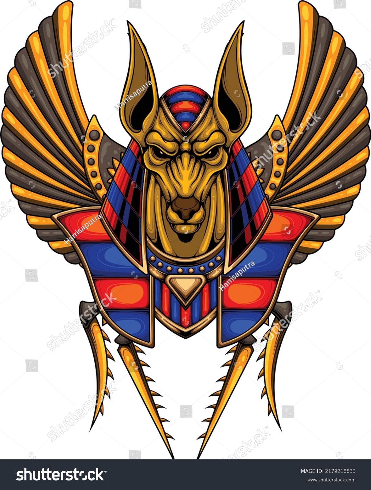 Anubis Illustration Premium Quality Stock Vector Stock Vector (Royalty ...