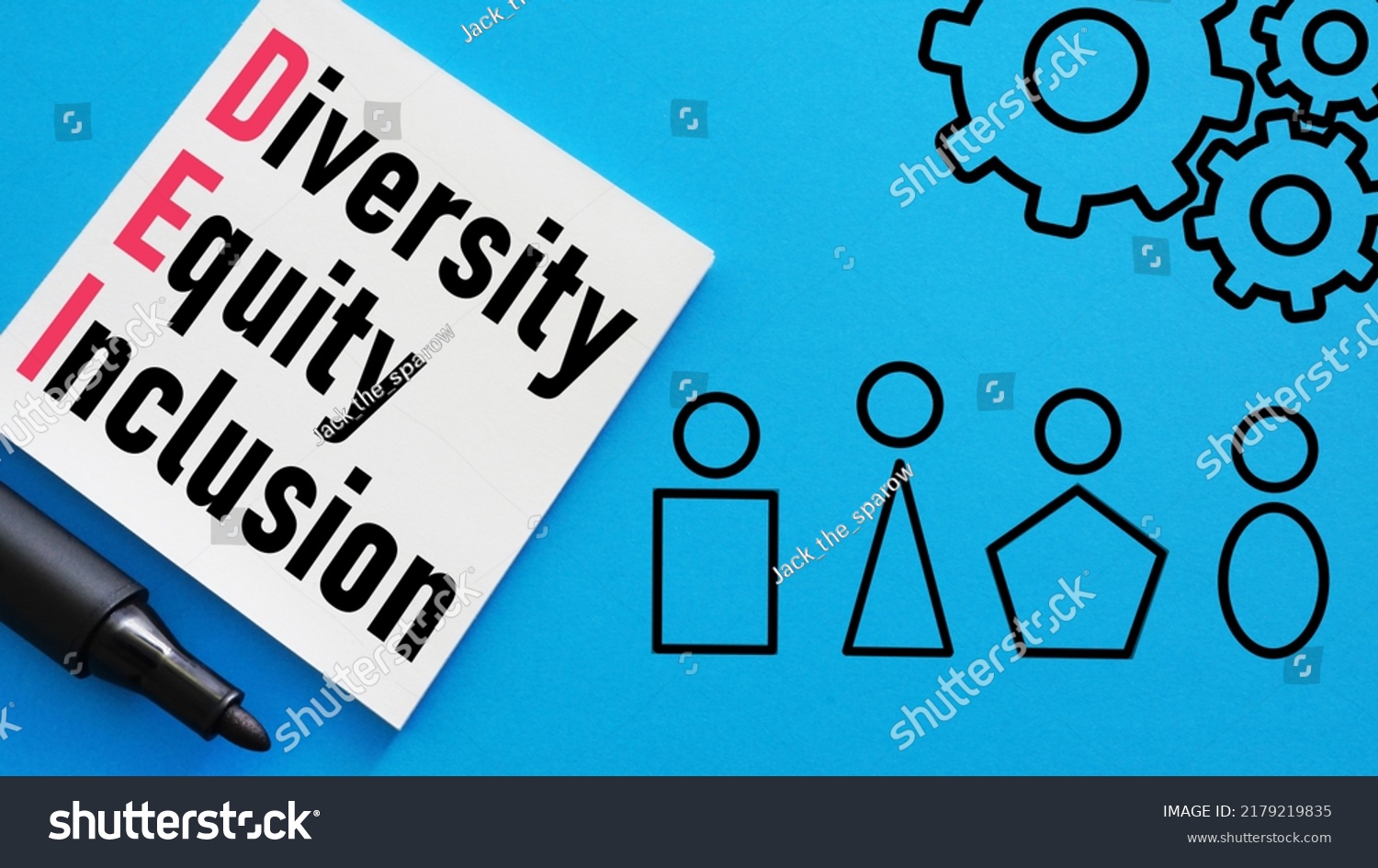 Diversity Equity Inclusion Dei Symbol Words Stock Photo 2179219835 ...