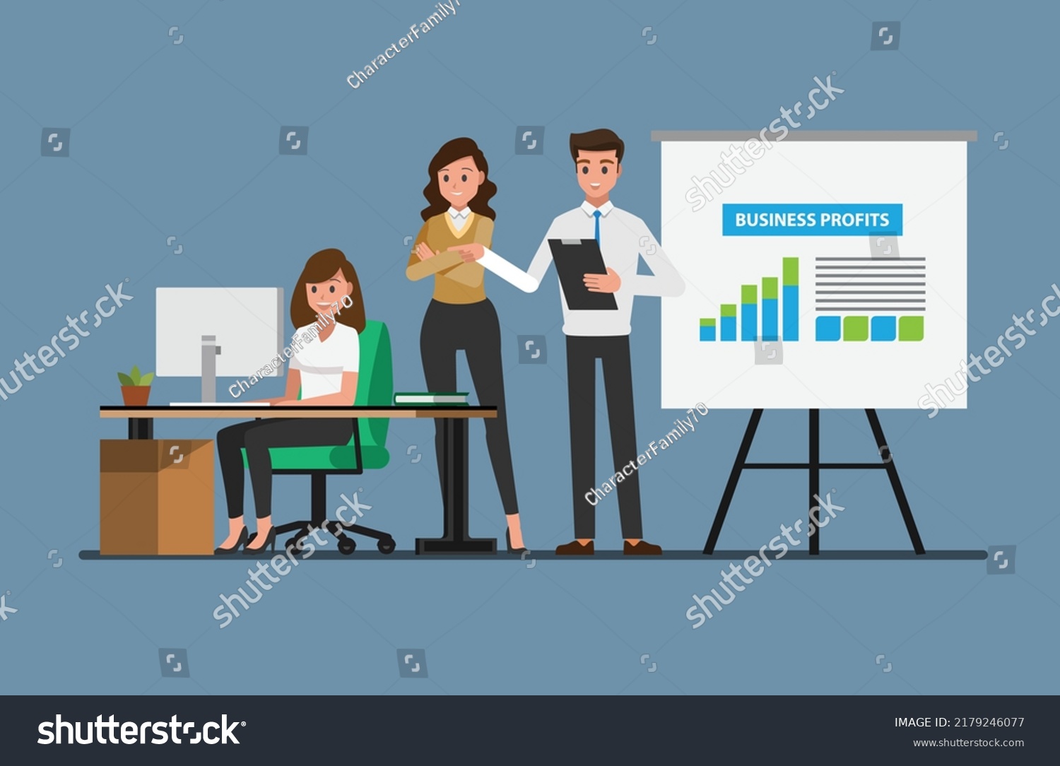 Business People Having Board Meetingvector Illustration Stock Vector Business People Having Board Meetingvector Illustration Stock Vector