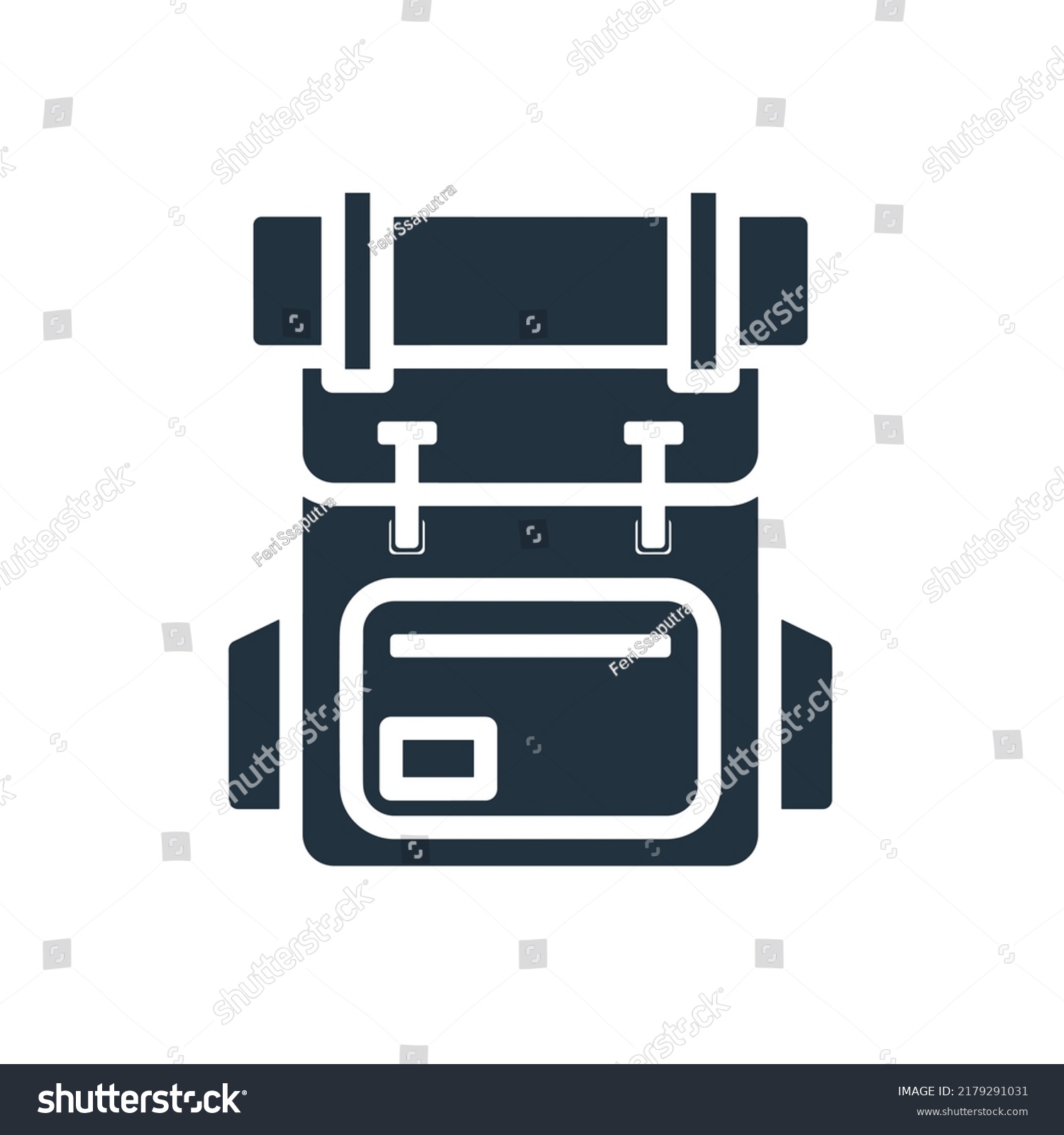 Backpack Icon Trendy Flat Style Isolated Stock Vector (Royalty Free ...