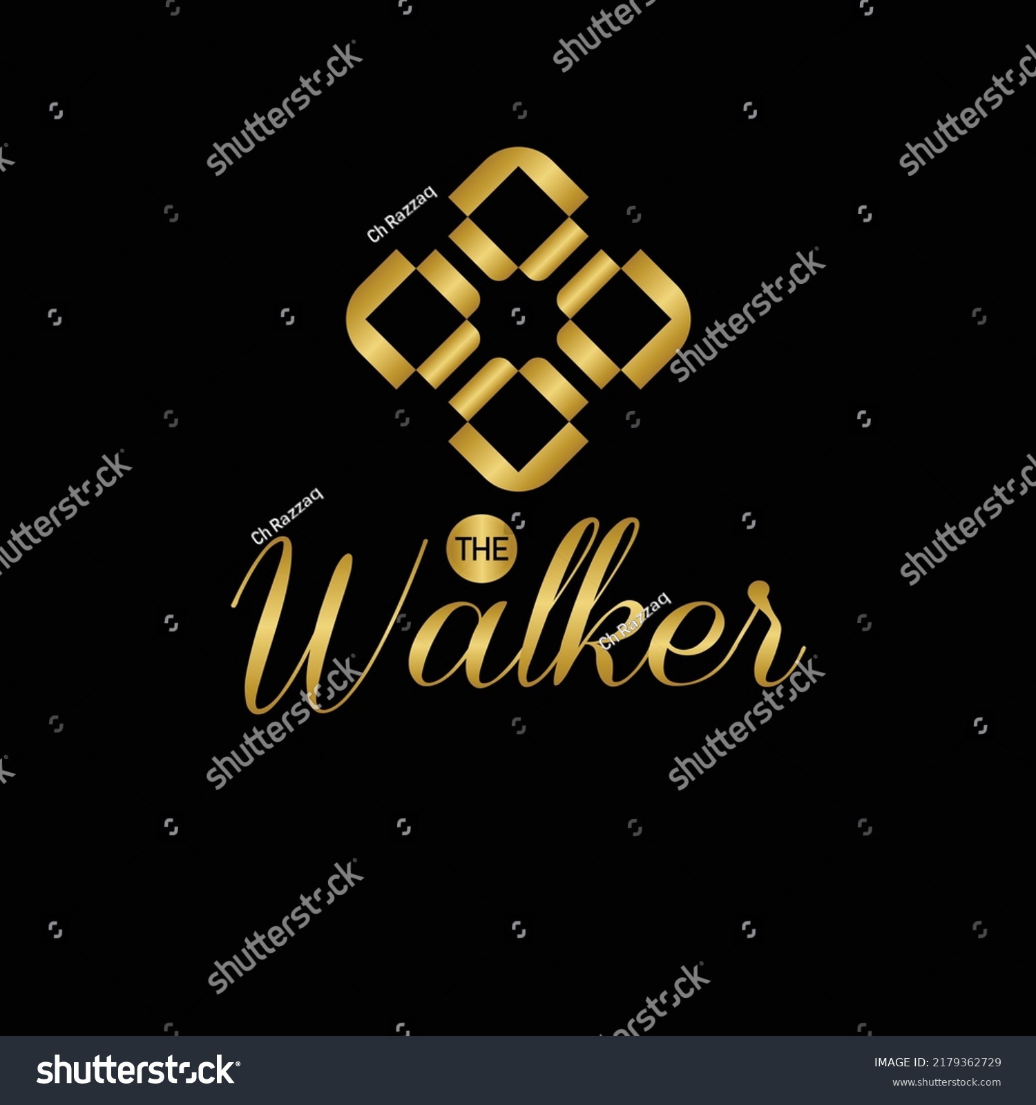 Logo Designing Gold Black Color Schemes Stock Vector (Royalty Free ...