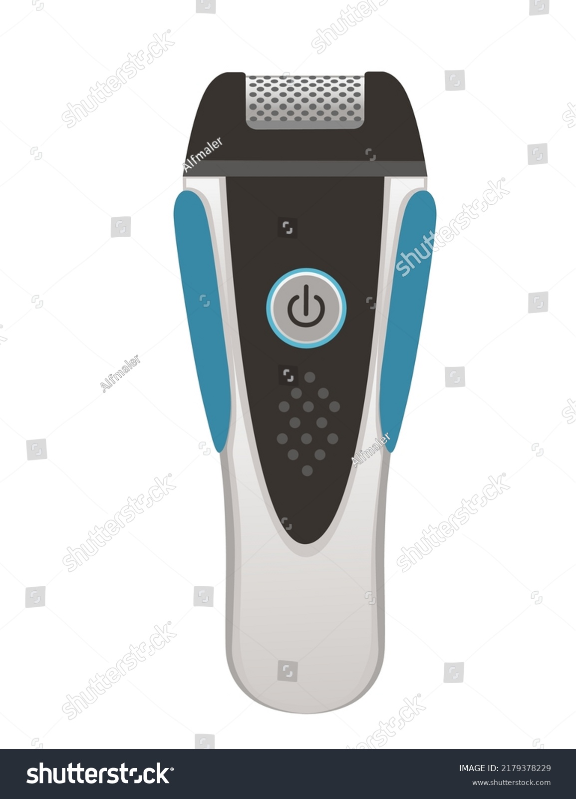 Electric Razor Cordless Shaver Vector Illustration Stock Vector ...