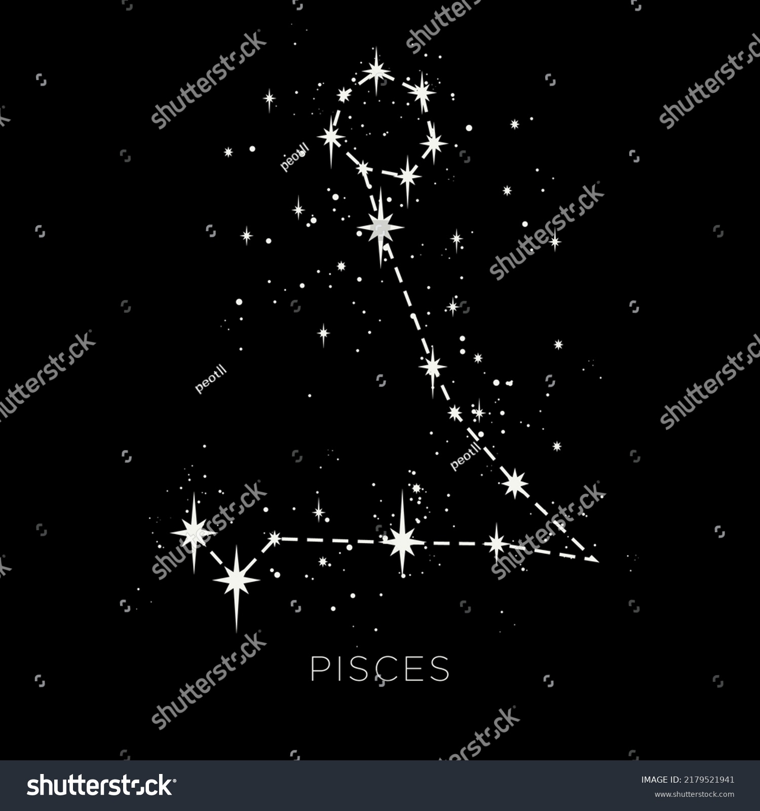 Star Constellation Zodiac Pisces Line Vector 库存矢量图 免版税 Shutterstock Star Constellation Zodiac Pisces Line Vector 库存矢量图 免版税 Shutterstock