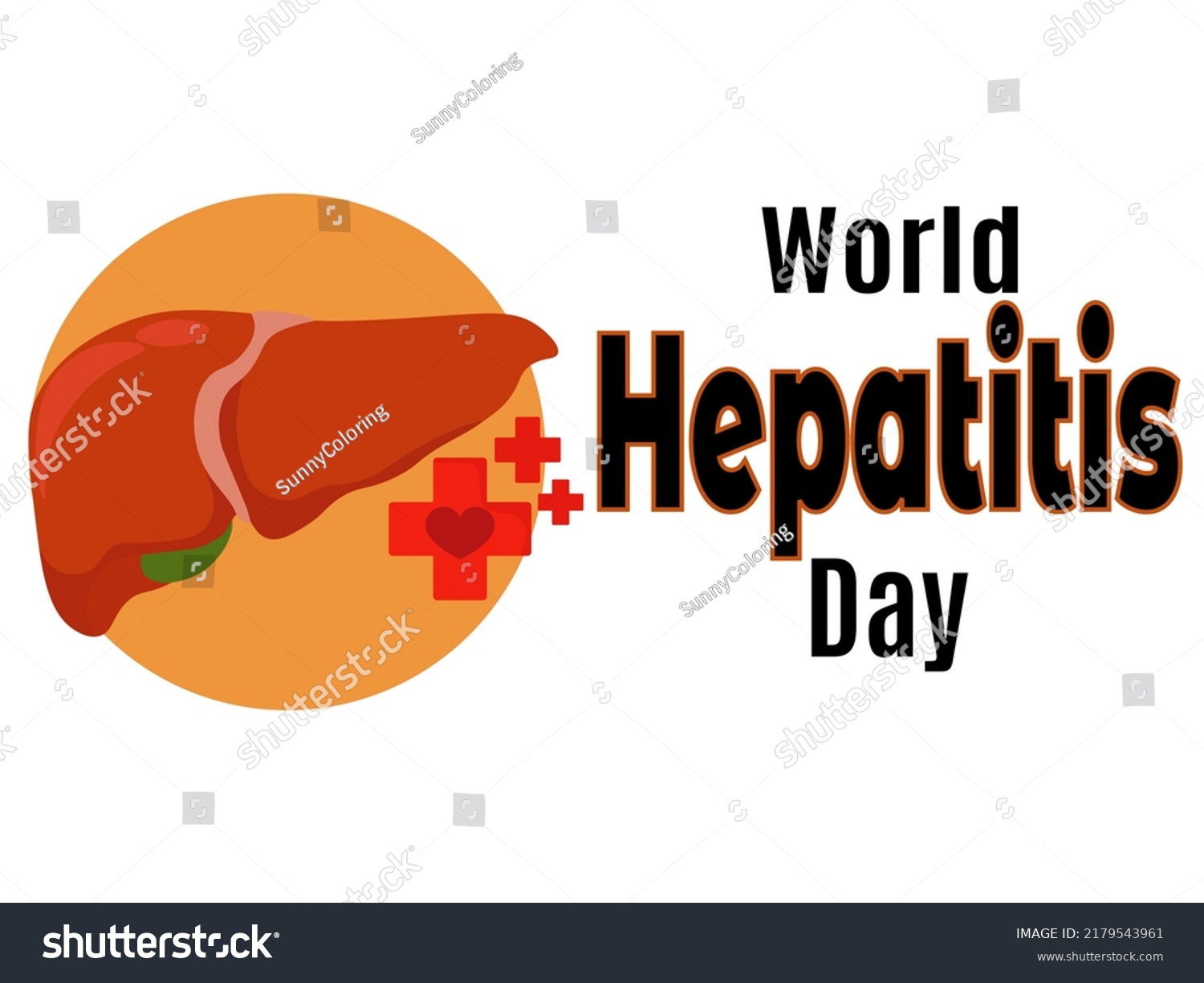 World Hepatitis Day Idea Poster Banner Stock Vector (Royalty Free ...