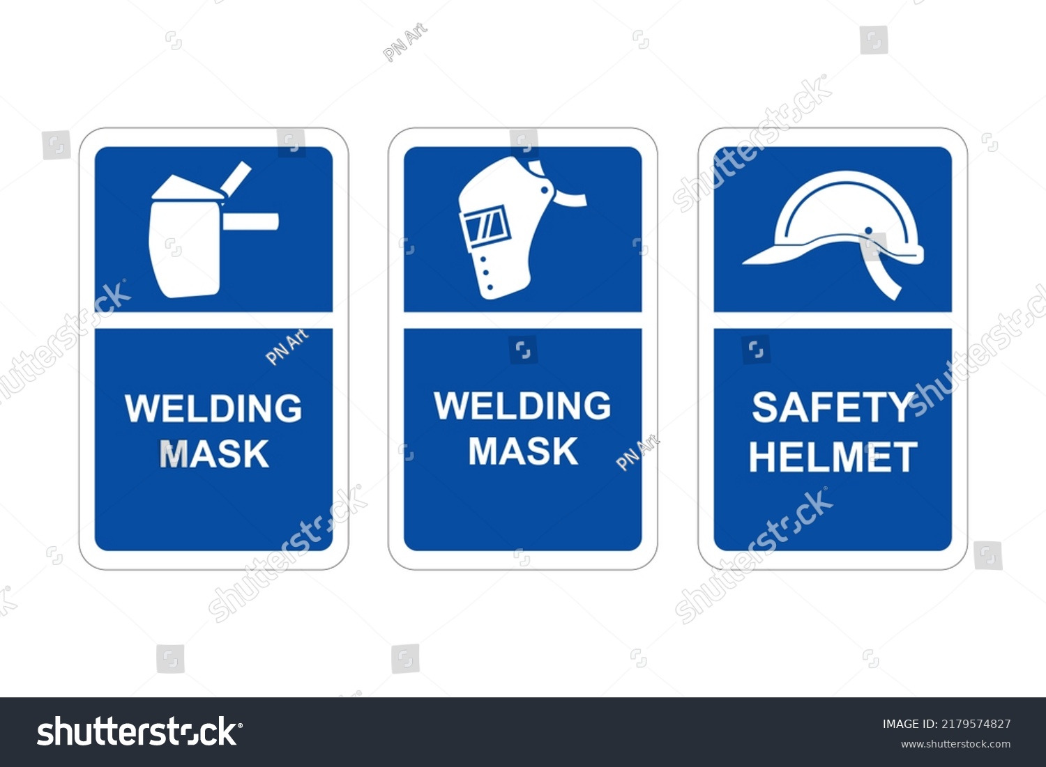 Mandatory Safety Sign Vector Art Stock Vector Royalty Free 2179574827 Shutterstock 5148