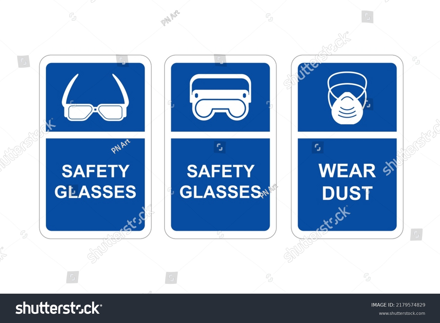 Mandatory Safety Sign Vector Art Stock Vector Royalty Free 2179574829 Shutterstock 6904