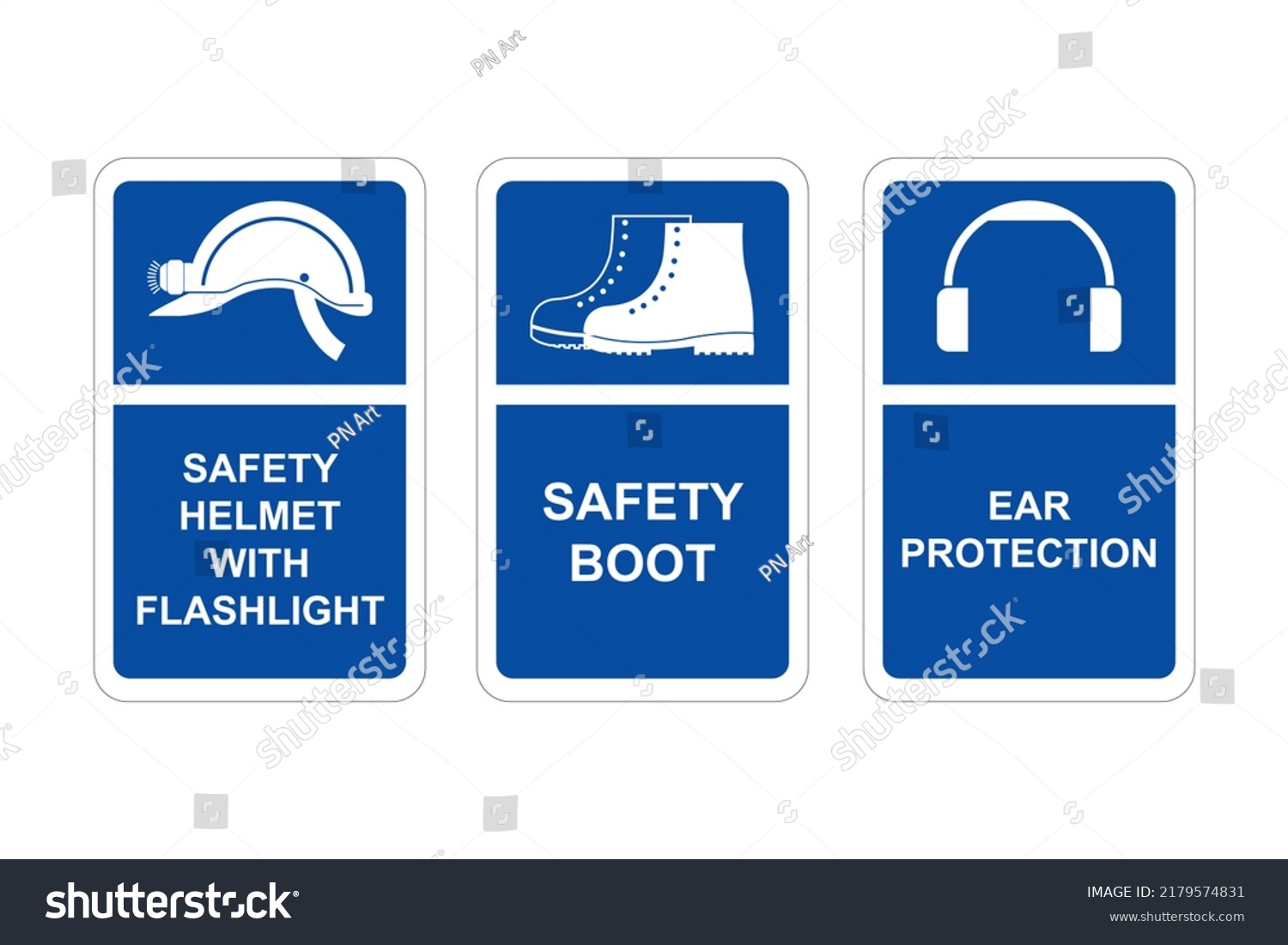 Mandatory Safety Sign Vector Art Stock Vector Royalty Free 2179574831 Shutterstock 9275